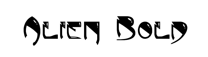 Alien Bold  Frei Schriftart Herunterladen