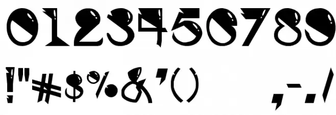 Alien Bold Font OTHER CHARS