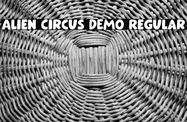 Alien Circus DEMO Regular Font examples
