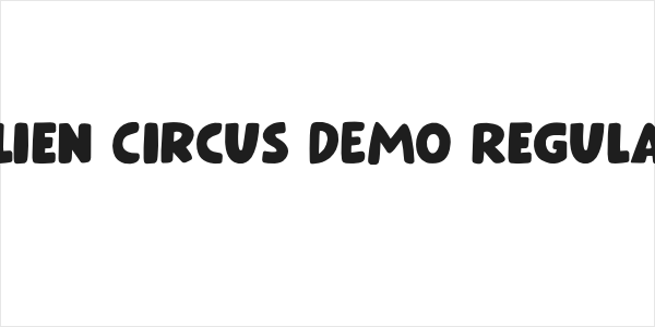Alien Circus DEMO Regular Logo