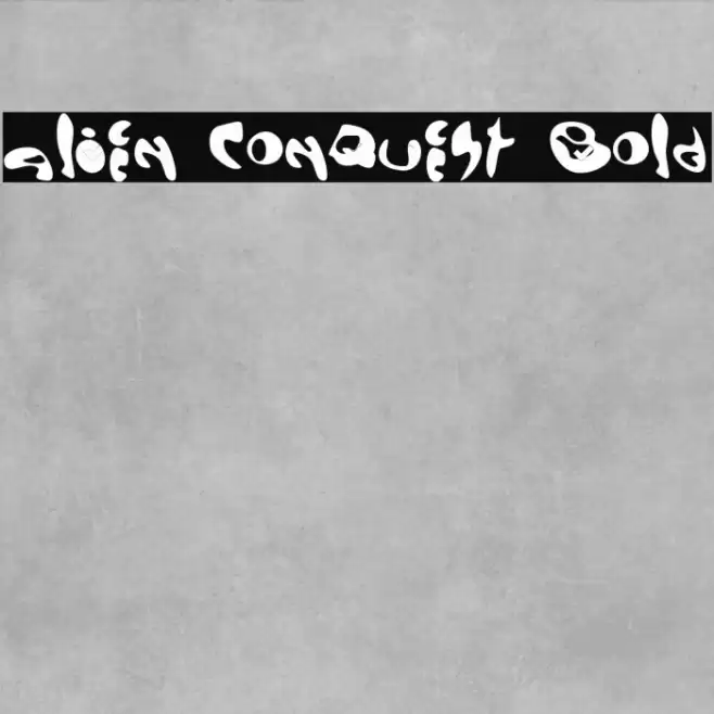 Alien Conquest Bold フォント examples