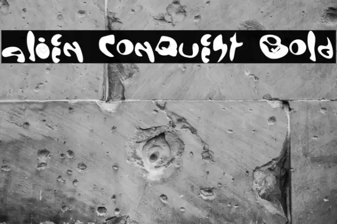Alien Conquest Bold フォント examples