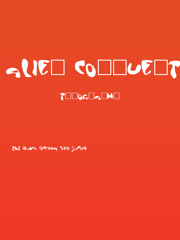 Alien Conquest Bold Poster