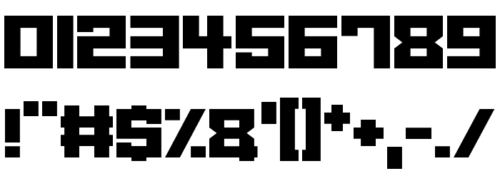 Alien Cyborg Font OTHER CHARS