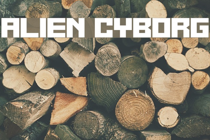Alien Cyborg Font examples