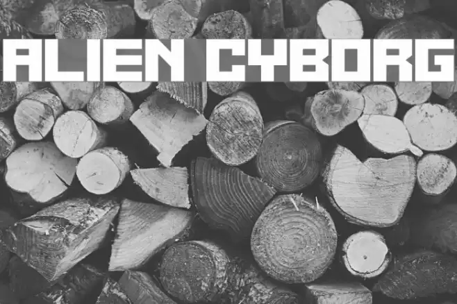 Alien Cyborg Fonte examples