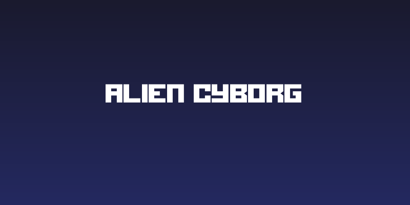 Alien Cyborg Social Header