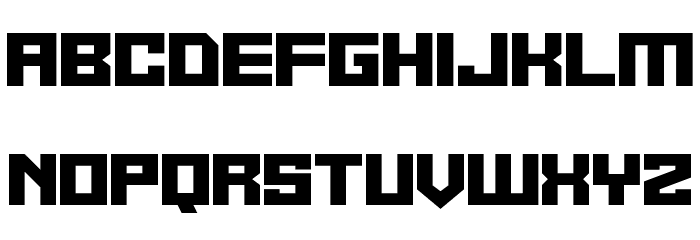 Alien Cyborg Font LOWERCASE