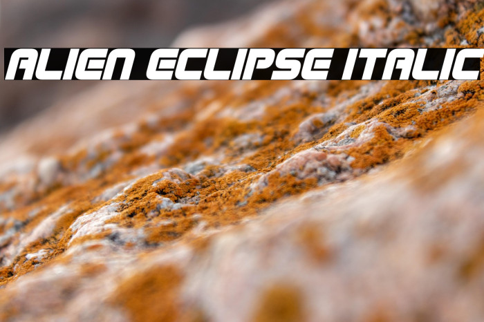 Alien Eclipse Italic Example 2