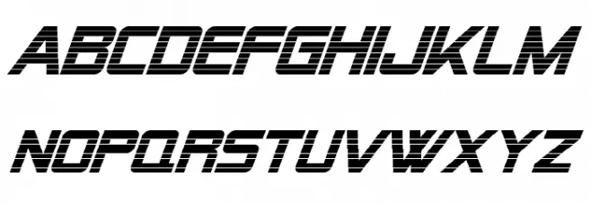Alien Encounters Bold Italic Polices MAJUSCULES