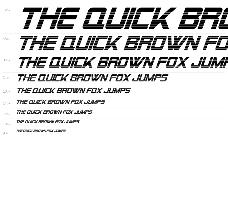 Alien Encounters Bold Italic Waterfall