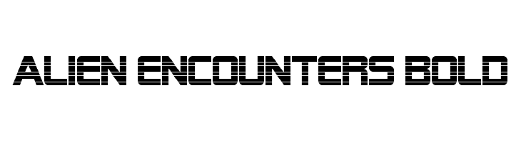 Alien Encounters Bold Font