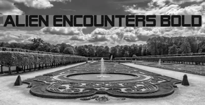 Alien Encounters Bold Caratteri examples