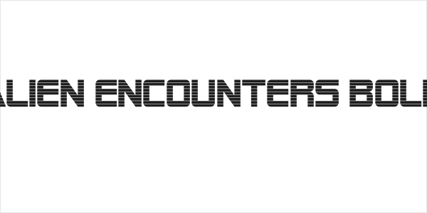 Alien Encounters Bold Logo