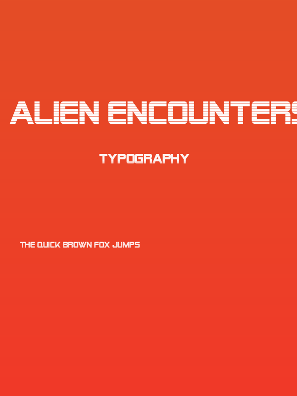 Alien Encounters Bold Poster