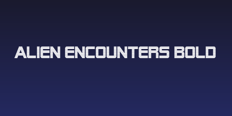 Alien Encounters Bold Social Header