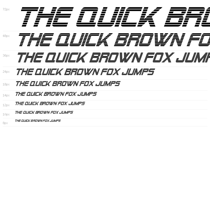 Alien Encounters Italic Waterfall