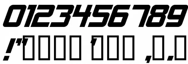 Alien Encounters Solid Bold Italic Font OTHER CHARS