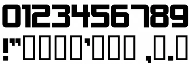 Alien Encounters Solid Bold フォント その他の文字