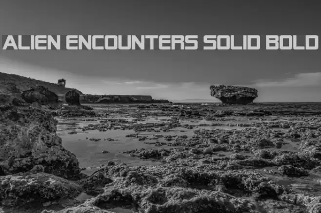 Alien Encounters Solid Bold フォント examples