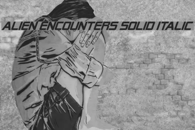 Alien Encounters Solid Italic Caratteri examples