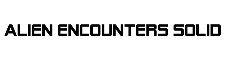 Alien Encounters Solid  免费字体下载