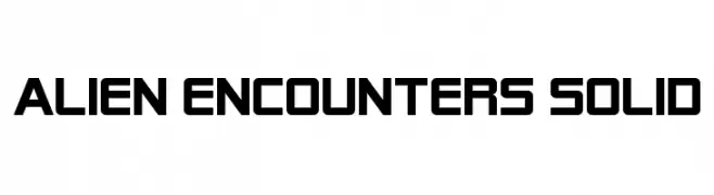Alien Encounters Solid  لخطوط تنزيل