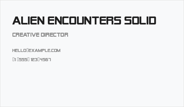 Alien Encounters Solid Business Card