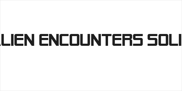Alien Encounters Solid Logo