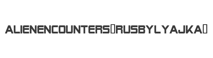 Alien Encounters(RUS BY LYAJKA)  免费字体下载