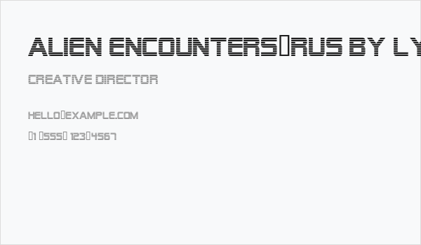 Alien Encounters(RUS BY LYAJKA) Business Card