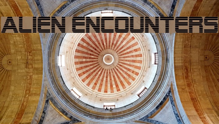 Alien Encounters Fonte examples
