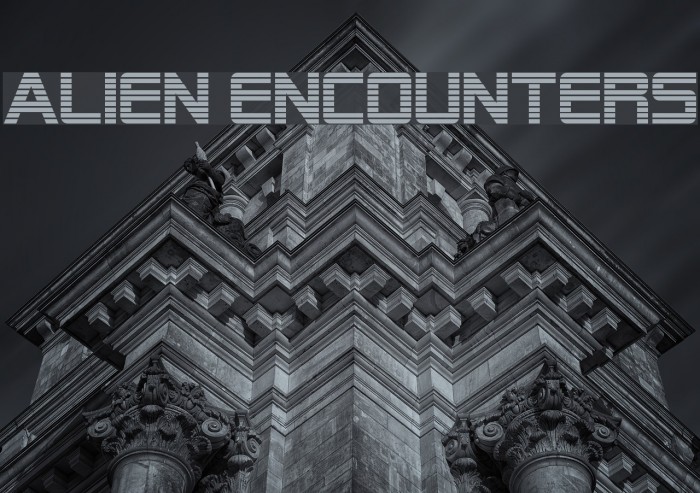 Alien Encounters Fonte examples