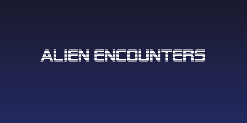 Alien Encounters Social Header