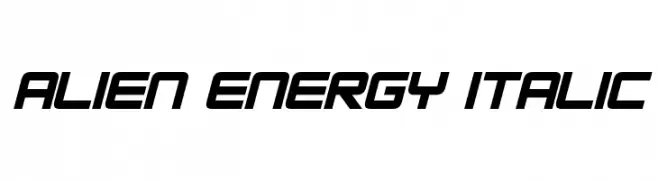 Alien Energy Italic 