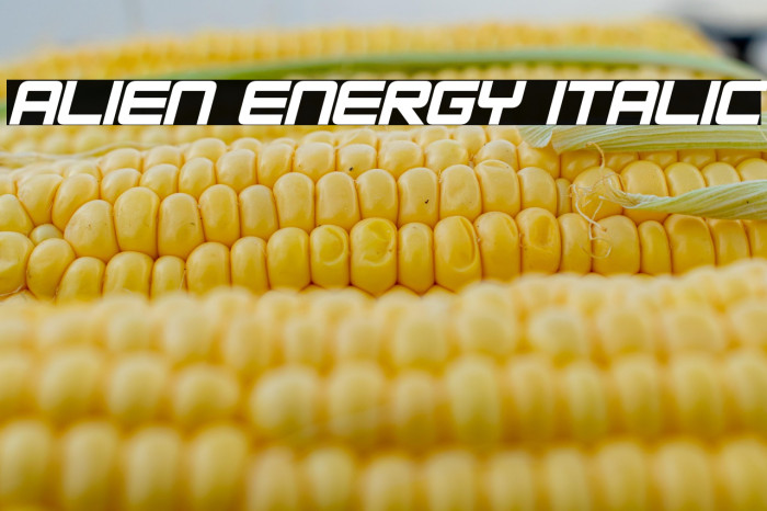 Alien Energy Italic Example 1
