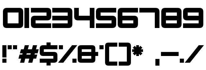 Alien Energy Font OTHER CHARS