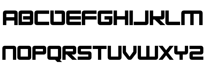 Alien Energy Font LOWERCASE