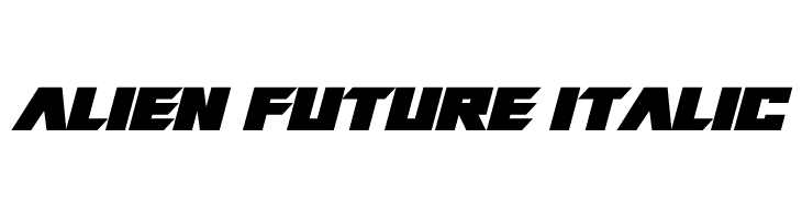 Alien Future Italic  Free Fonts Download