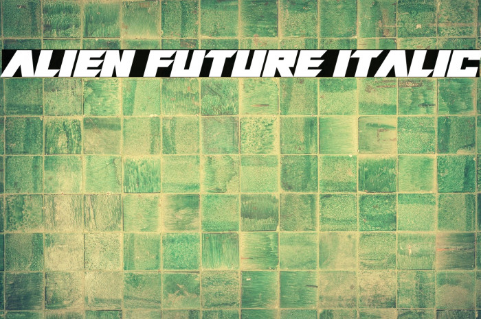 Alien Future Italic Example 1