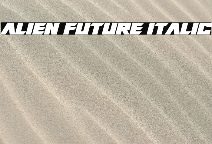 Alien Future Italic Example 2