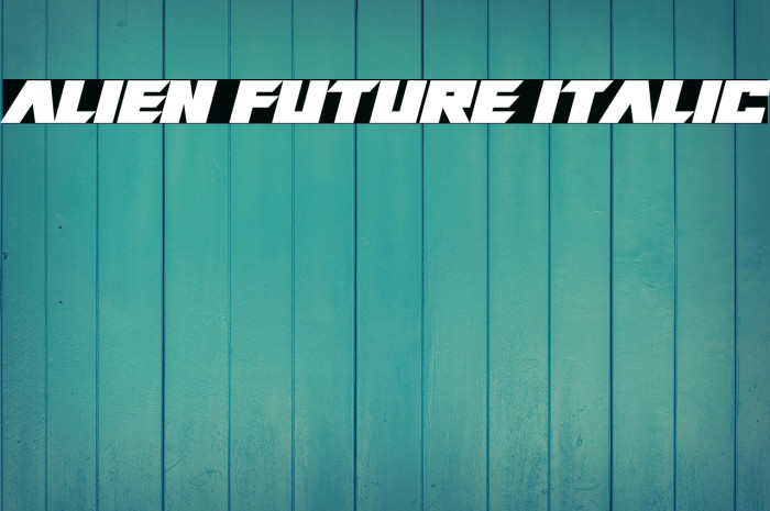 Alien Future Italic Example 3