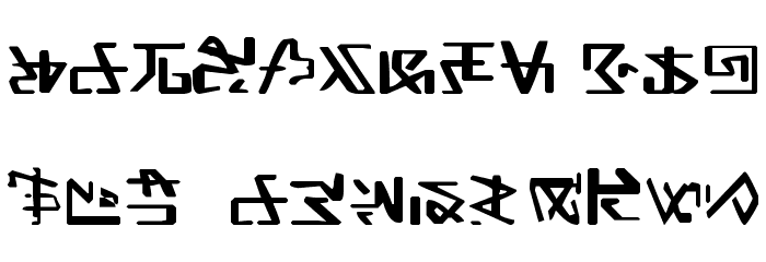 Alien Gantz Font LOWERCASE