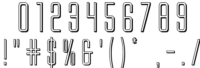 Alien League 3D Font OTHER CHARS