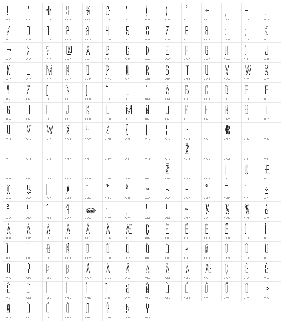 Alien League 3D Character Map