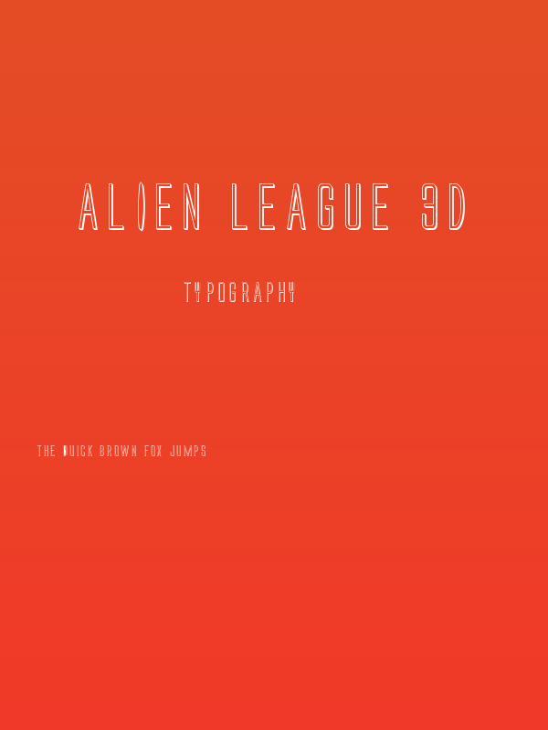 Alien League 3D Poster