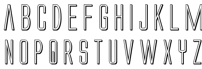 Alien League 3D Font LOWERCASE