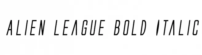 Alien League Bold Italic  Frei Schriftart Herunterladen