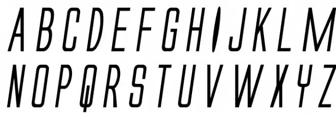 Alien League Bold Italic Schriftart Groß