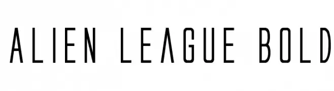 Alien League Bold  les polices de caractères gratuit tlcharger
